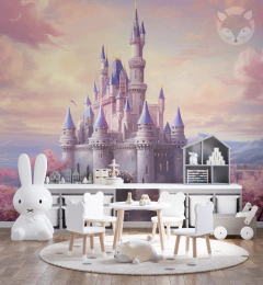 Fantasy Castle Kids Vinyl Mural, Model MUI103 on internet