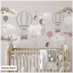 Mural infantil Mural Infantil con Globos y Otoño - Modelo MUI27 en internet