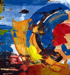 Abstract Wall Mural MW.ABS.01, Warm and Vibrant Tones Design, Custom Made - buy online