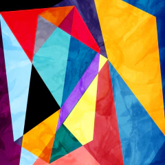 Colorful Wall Mural MW.ABS.04, Abstract Art with Vibrant Shapes and Colors, Customizable - buy online