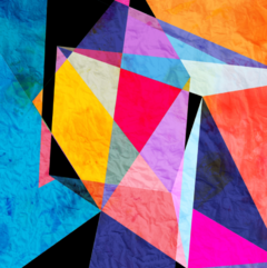Mural Decorativo Vanguardista MW.ABS.06, Diseño Abstracto Multicolor en Formas Geométricas, Personalizado - comprar online