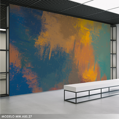 Abstract Mural MW.ABS.27, Warm Gradient Shades, Unique and Personalized Style