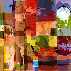 Mural Abstracto Contemporáneo MW.ABS.34, Tonos Terrosos y Cálidos, Hecho a Medida - comprar online
