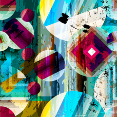 Mural Abstracto Colorido MW.ABS.39, Composición Creativa y Dinámica, Personalizado - comprar online