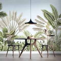 Vegetación tropical clásica, murales para interiores - Modelo MW.ACU.13