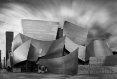 Mural Walt Disney Concert Hall en blanco y negro, MW.ARQ.13 - comprar online
