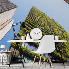 Mural de edificio ecológico con jardín vertical, MW.ARQ.20
