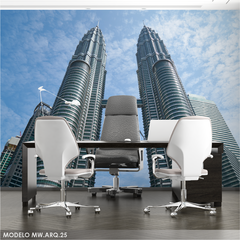Mural decorativo Torres Petronas, MW.ARQ.25