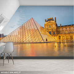 Mural decorativo Pirámide del Louvre, MW.ARQ.27