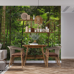 Tropical jungle mural, lush and vibrant vegetation, MW.BOS.04 - buy online