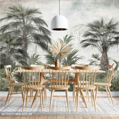 Mural de Vinilo Selva Tropical con Palmeras Altas - MW.BOS.28 - comprar online
