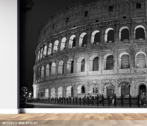 Roman Colosseum decorative mural, MW.BYN.01