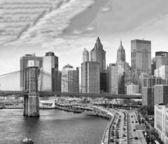 Puente de Brooklyn mural urbano, MW.BYN.02 en internet