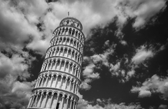 Torre inclinada de Pisa mural arquitectónico, MW.BYN.05 en internet