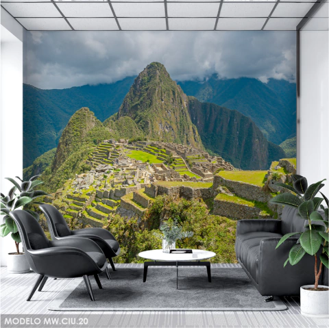 Machu Picchu in the Clouds Vinyl Mural, Peru - MW.CIU.20