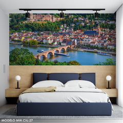 Mural Fotográfico Heidelberg, Alemania, Puente Antiguo, Vinilo Decorativo MW.CIU.27