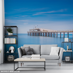 Mural fotográfico Muelle en el mar Italia, MW.CIU.44