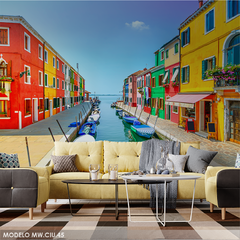 Mural fotográfico Burano Venecia Italia, MW.CIU.45