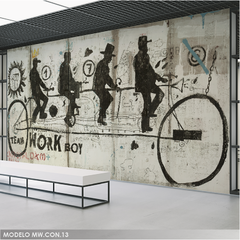 Mural fotográfico Ciclistas vintage, MW.CON.13