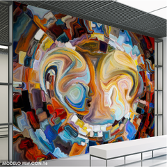 Mural fotográfico Caras abstractas color, MW.CON.16