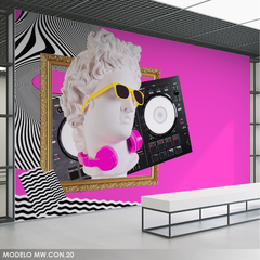 Mural fotográfico Escultura pop art neón, MW.CON.20