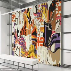 Mural fotográfico Pintura expresionista en tonos vibrantes, MW.CON.30