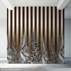 Mural animal print, rayas y texturas, MW.CON.31