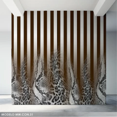 Mural animal print, rayas y texturas, MW.CON.31