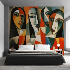 Mural de vinilo, inspiración en Guernica, arte conceptual MW.CUB.06 en internet