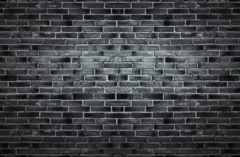 Mural de vinilo ladrillo negro brillante MW.LAD.08 - comprar online