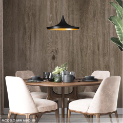 Dark wood vinyl mural with realistic wood grain, model MW.MAD.18 on internet