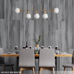 Modern gray wood vinyl mural with natural texture, model MW.MAD.28 on internet