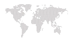 Dotted World Map Vinyl Mural on internet