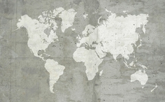 Mapa del Mundo Estilo Industrial, Mural de Pared, Decoración Moderna en internet