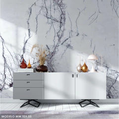 White Marble with Black Veins Vinyl Mural, Premium Decorative Vinyl - buy online