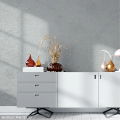 Gray concrete vinyl mural, realistic industrial effect, modern decor, urban style on internet