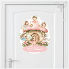 Door sign with custom name - Farm theme animals watercolor NM24 - (copia) - buy online