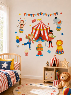 Colorful Circus Kids Wall Decal - Modelo Pc03 - (copia)