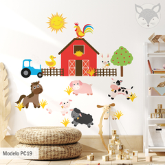 Fun Farm Kids Wall Decal - Modelo Pc19