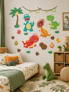 PROMO - Vinilo Decorativo Infantil de Dinosaurios Divertidos PC32
