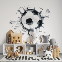 3D Soccer Ball Wall Decal for Kids - Modelo Pc36 - buy online