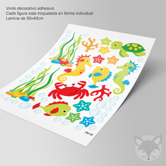 Modelo PK18 Peces - Medida Lamina 50x40 cm - comprar online