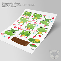 Vinilo Infantil Divertidas Ranas y Libélulas para Habitación Niños PK24 - comprar online