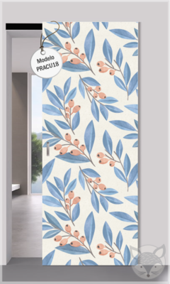 Modelo PRACU18 Acuarela hojas azules