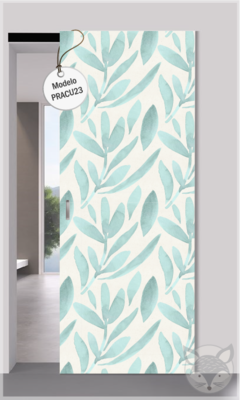 Modelo PRACU23 Acuarela hojas aqua