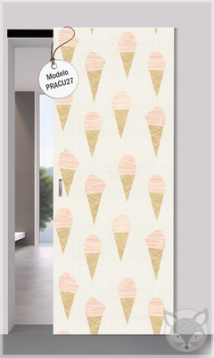 Modelo PRACU27 Acuarela conos helados rosados