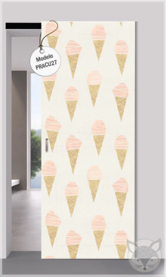 Modelo PRACU27 Acuarela conos helados rosados
