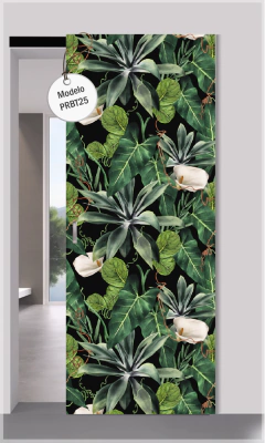 Modelo PRBT25 Tropical con calas blancas fondo negro