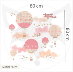 Vinyl mural, heart tree and birds, decorative vinyl PS37 - Little Dreamer Deco - vinilos decorativos infantiles