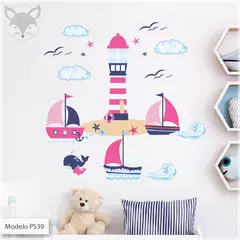 Modelo "Pink Nautical" - PS39A PROMO! - 100X100 CM